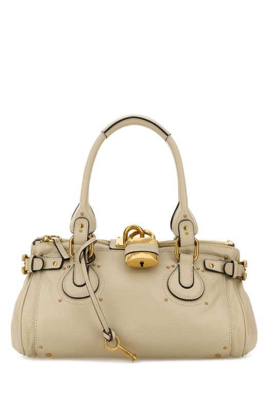 Sand leather Paddington shoulder bag CHLOE (CH25WS802P75)