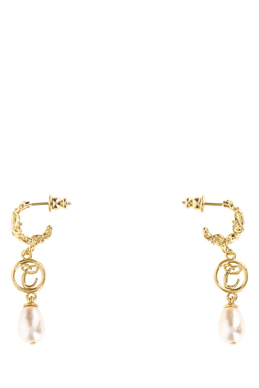 Gold metal ChloÃ© Classy earrings CHLOE (CH26SJE02BGL)