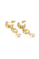 Gold metal ChloÃ© Classy earrings CHLOE (CH26SJE02BGL)