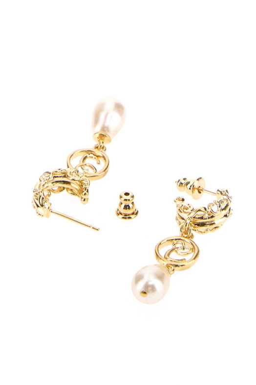 Gold metal ChloÃ© Classy earrings CHLOE (CH26SJE02BGL)