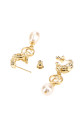 Gold metal ChloÃ© Classy earrings CHLOE (CH26SJE02BGL)