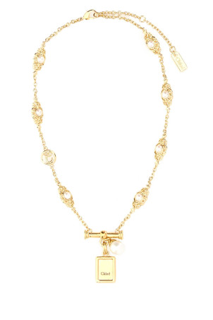 Gold metal ChloÃ© Classy necklace CHLOE (CH26SJN02BRE)