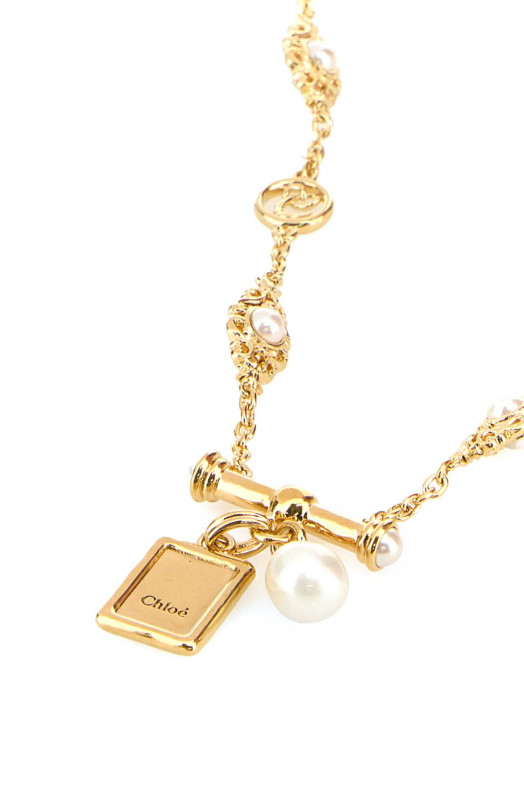 Gold metal ChloÃ© Classy necklace CHLOE (CH26SJN02BRE)