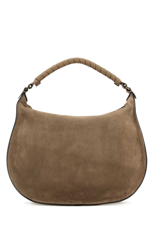 Dove grey suede Marcie shoulder bag CHLOE (CH26SS881P37)