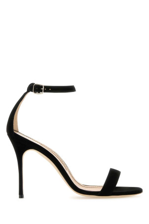 Black suede Chaos sandals Brown MANOLO BLAHNIK (CHAOS9XX0741)