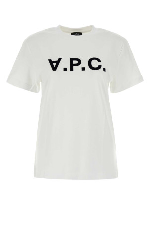 White cotton t-shirt A.P.C. (COHBMM26384)