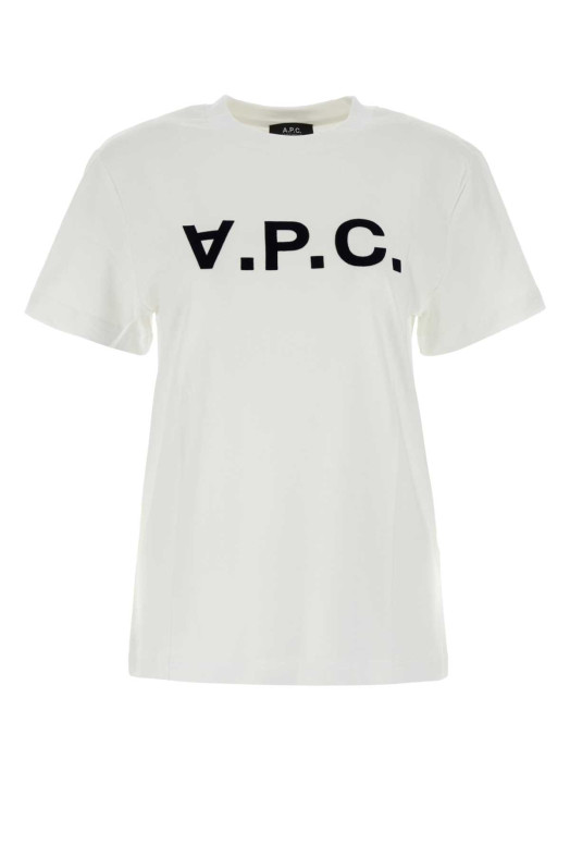 White cotton t-shirt A.P.C. (COHBMM26384)