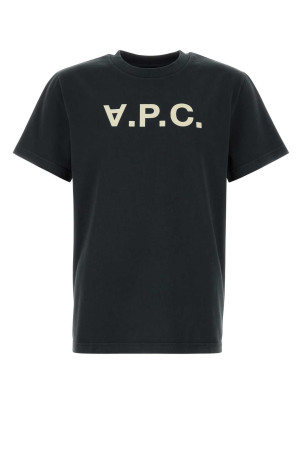 Slate cotton t-shirt A.P.C. (COHMBM26384)