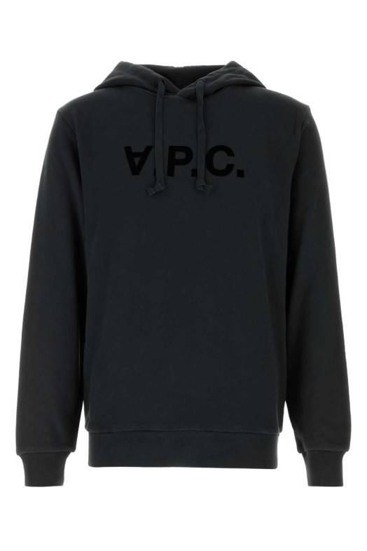Black cotton sweatshirt A.P.C. (COHMCM27908)
