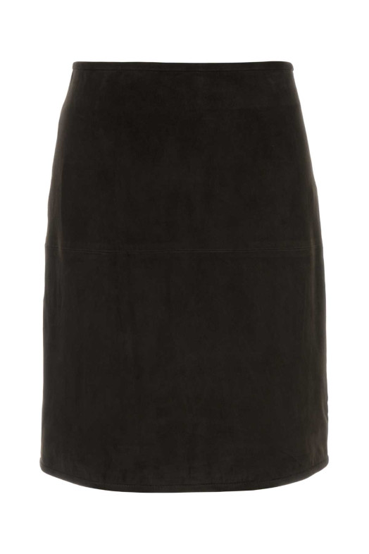 Dark brown suede Engel skirt LOULOU DE SAISON (ENGEL)