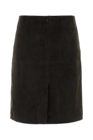 Dark brown suede Engel skirt LOULOU DE SAISON (ENGEL)