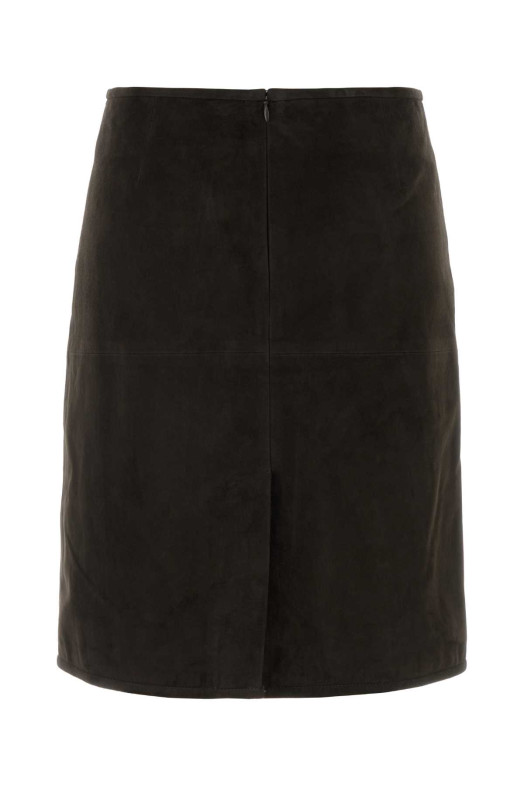 Dark brown suede Engel skirt LOULOU DE SAISON (ENGEL)
