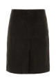 Dark brown suede Engel skirt LOULOU DE SAISON (ENGEL)