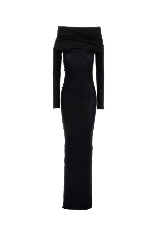 Black wool long dress Black ENTIRE STUDIOS (ESWW256022BL)