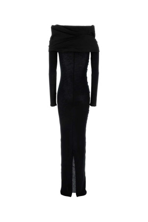 Black wool long dress Black ENTIRE STUDIOS (ESWW256022BL)
