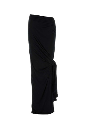 Black stretch viscose skirt ENTIRE STUDIOS (ESWW257020SO)