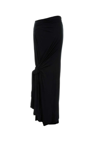 Black stretch viscose skirt ENTIRE STUDIOS (ESWW257020SO)