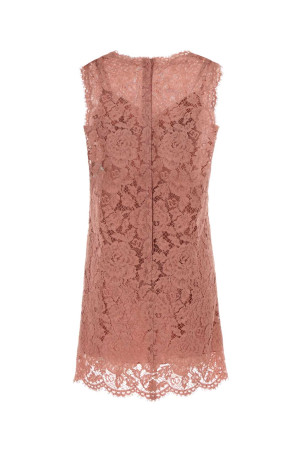 Pink lace dress DOLCE & GABBANA (F6ATYTHLM7L)