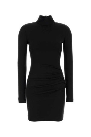 Black stretch viscose blend mini dress Black DOLCE & GABBANA (F6COJTFUGRC)