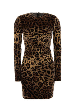 Printed velvet dress DOLCE & GABBANA (F6DCZTFJ7D5)