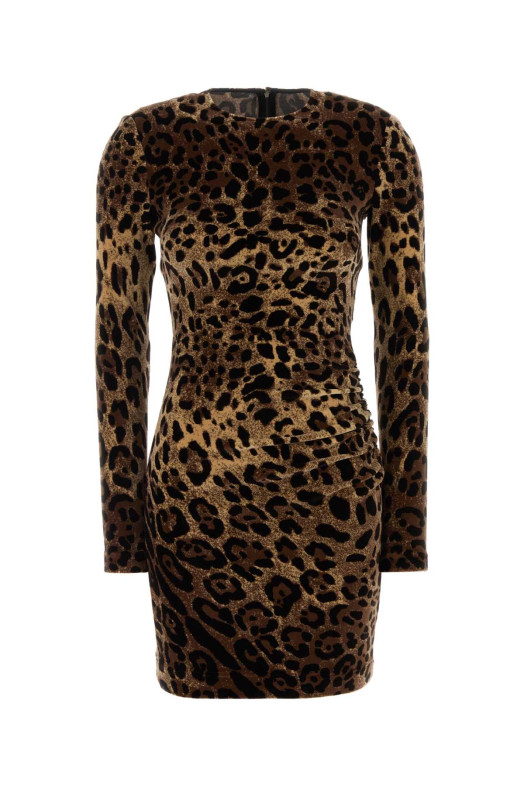 Printed velvet dress DOLCE & GABBANA (F6DCZTFJ7D5)