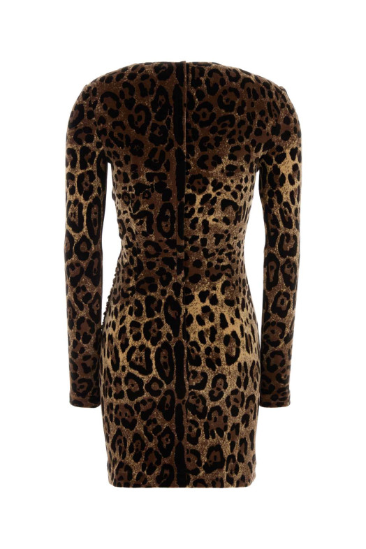Printed velvet dress DOLCE & GABBANA (F6DCZTFJ7D5)