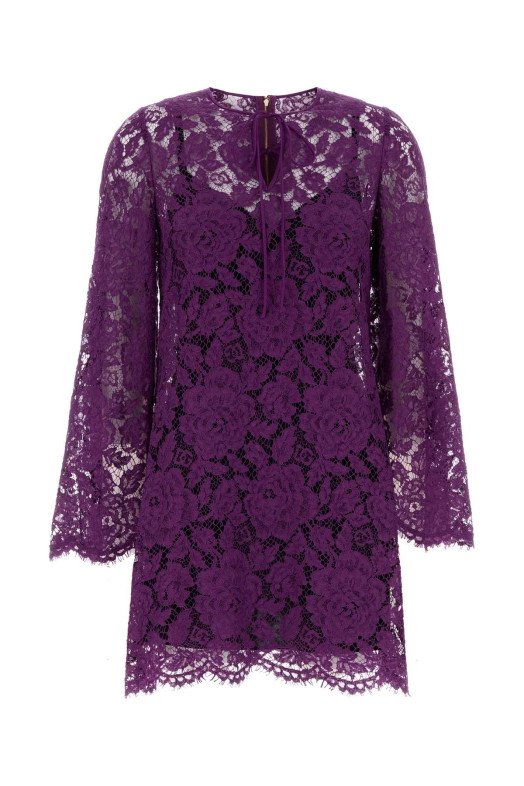 Purple lace dress DOLCE & GABBANA (F6DJOTHLM7L)