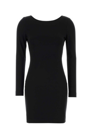 Black stretch viscose blend mini dress Black DOLCE & GABBANA (F6R2ATFU78Y)