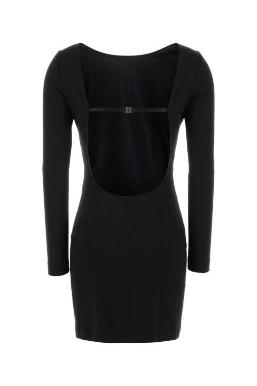 Black stretch viscose blend mini dress Black DOLCE & GABBANA (F6R2ATFU78Y)