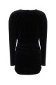 Black velvet mini dress Black DOLCE & GABBANA (F6Z9VTFUWEG)