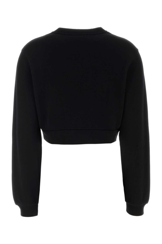Black cotton blend sweatshirt Black DOLCE & GABBANA (F9P40ZHU7HV)