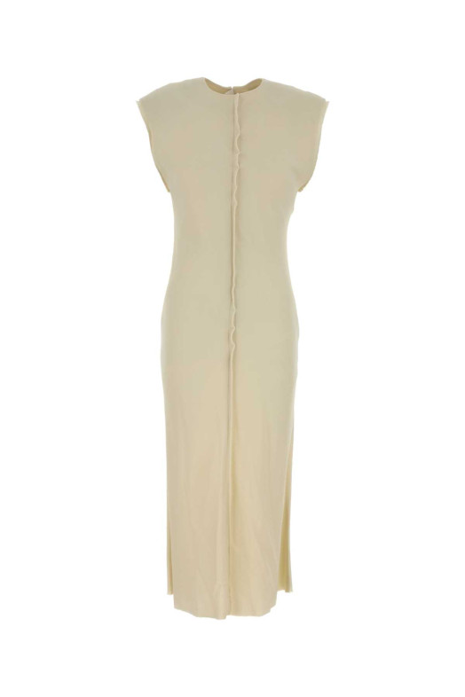 Cream stretch viscose dress AMI (FDR626VI0039)