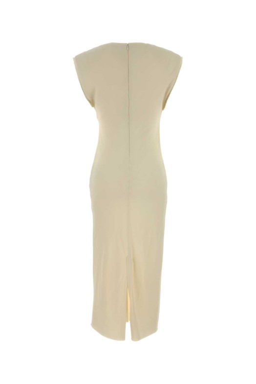 Cream stretch viscose dress AMI (FDR626VI0039)