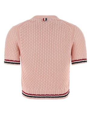 Pink crochet sweater THOM BROWNE (FKA511AY3062)