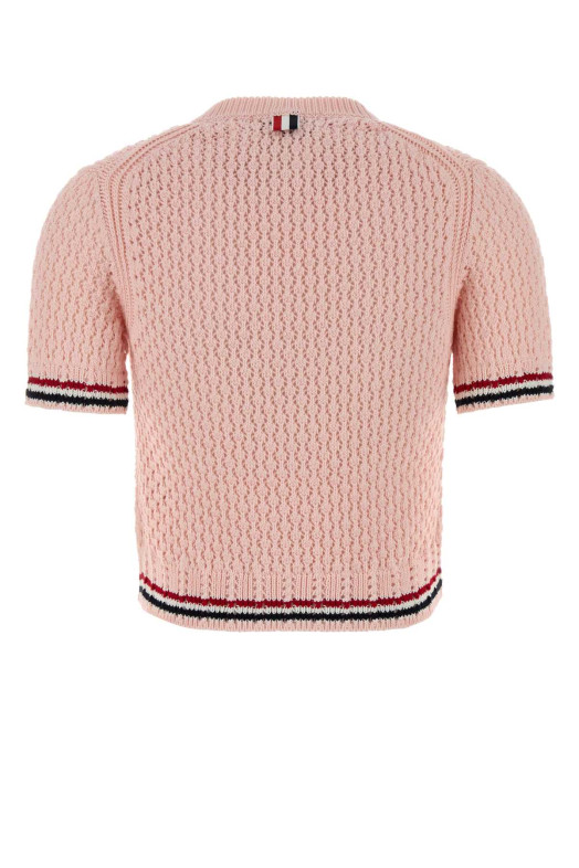 Pink crochet sweater THOM BROWNE (FKA511AY3062)
