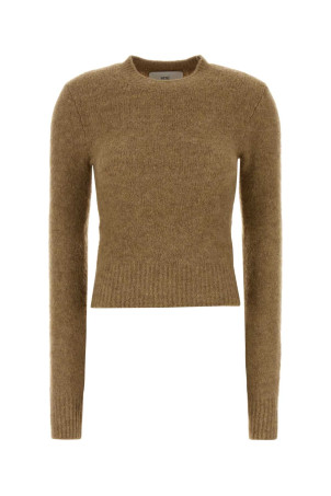 Camel stretch alpaca blend sweater AMI (FKS824KN0021)