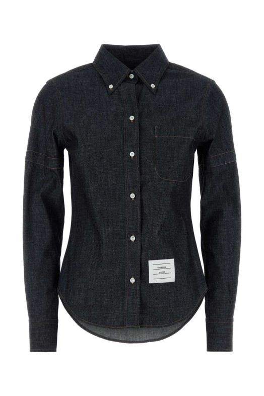 Denim shirt Black THOM BROWNE (FLL203OF1105)