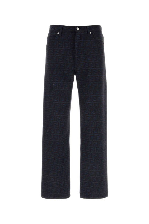 Embroidered cotton blend pant FENDI (FLP302AVY8)