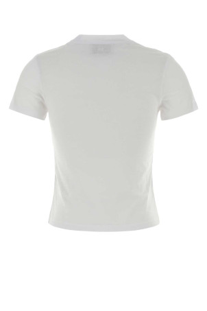 White cotton t-shirt White AMI (FTS347724)