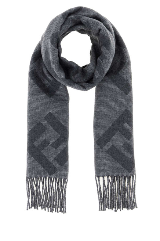 Embroidered wool scarf FENDI (FXS424AVDQ)