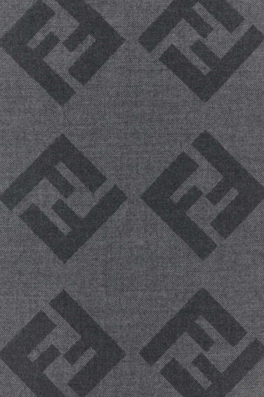 Embroidered wool scarf FENDI (FXS424AVDQ)