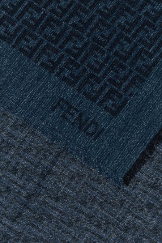 Embroidered cotton blend scarf FENDI (FXT069AWEW)