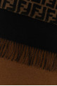 Black wool blend scarf Black FENDI (FXT276A2OH)