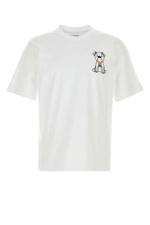 White cotton t-shirt White FENDI (FY0936AW0N)