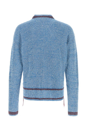 Melange light blue cotton sweater MARNI (GCMG0483Q0UFC601)