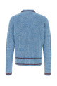 Melange light blue cotton sweater MARNI (GCMG0483Q0UFC601)