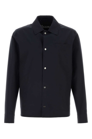 Navy blue stretch nylon windbreaker HERNO (GI000318U12301SZ)