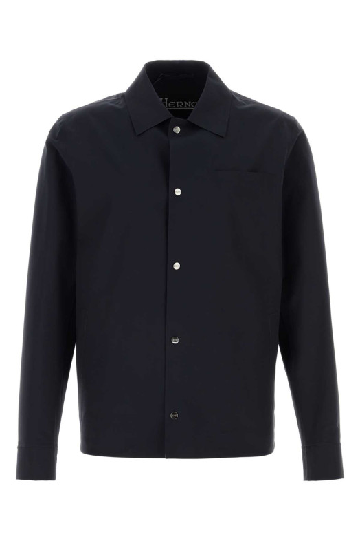 Navy blue stretch nylon windbreaker HERNO (GI000318U12301SZ)