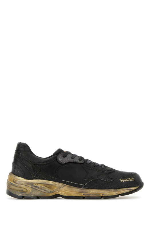 Charcoal leather Running Dad sneakers Black GOLDEN GOOSE DELUXE BRAND (GMF00884F007839)