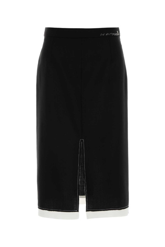 Black wool skirt Black MARNI (GOMA0810QSUTW839)
